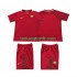 Kit Enfant Maillot Retro Domicile AS Rome 2017-2018 à Manches Courtes