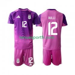 Kit Enfant Maillot Domicile Argentine Gardien Geronimo Rulli 12 2025 à Manches Courtes