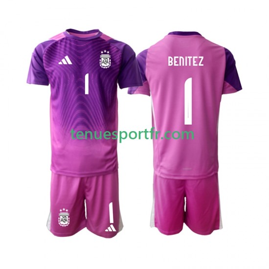 Kit Enfant Maillot Domicile Argentine Gardien Walter Daniel Benitez 1 2025 à Manches Courtes