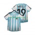 Homme Maillot Retro Domicile Argentine MESSI 19 2006 à Manches Courtes