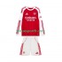 Kit Enfant Maillot Domicile Arsenal 2025-2026 à Manches Longues