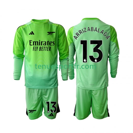 Kit Enfant Maillot Extérieur Arsenal Gardien Kepa Arrizabalaga 13 2025-2026 à Manches Longues
