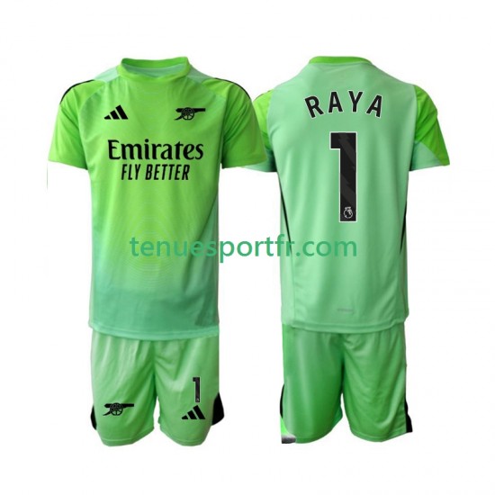 Kit Enfant Maillot Extérieur Arsenal Gardien Raya 1 2025-2026 à Manches Courtes