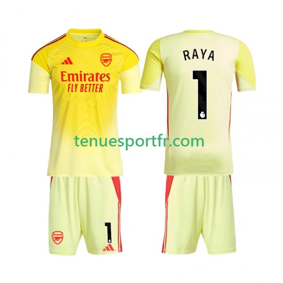 Kit Enfant Maillot Domicile Arsenal Gardien Raya 1 2025-2026 à Manches Courtes
