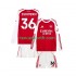 Kit Enfant Maillot Domicile Arsenal Martin Zubimendi 36 2025-2026 à Manches Courtes
