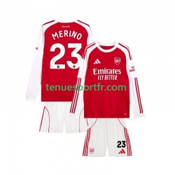 Kit Enfant Maillot Domicile Arsenal Merino 23 2025-2026 à Manches Longues