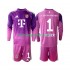 Kit Enfant Maillot Quatrième Bayern Munich Gardien Manuel Neuer 1 2025-2026 à Manches Longues