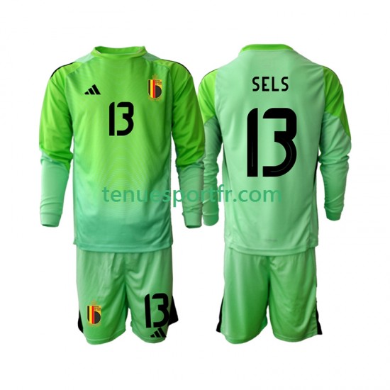 Kit Enfant Maillot Domicile Belgique Gardien Matz Sels 13 2025 à Manches Longues