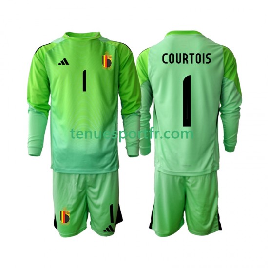 Kit Enfant Maillot Domicile Belgique Gardien Thibaut Courtoi 1 2025 à Manches Longues