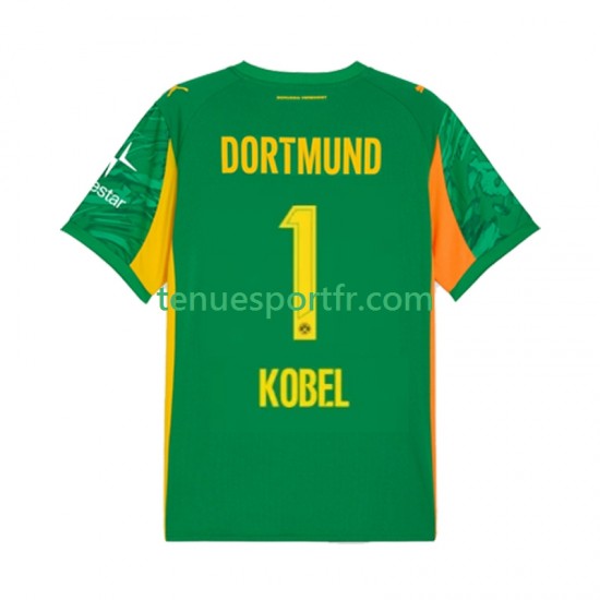 Homme Maillot Domicile Borussia Dortmund Gardien Gregor Kobel 1 2025-2026 à Manches Courtes