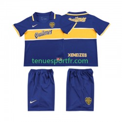 Kit Enfant Maillot Retro Domicile CA Boca Juniors 1996 1997 à Manches Courtes