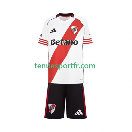 Kit Enfant Maillot Domicile CA River Plate 2025-2026 à Manches Courtes