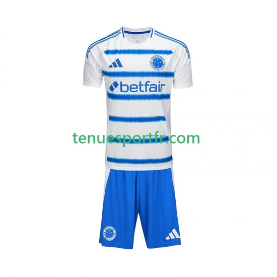 Kit Enfant Maillot Extérieur Cruzeiro 2025-2026 à Manches Courtes