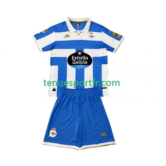 Kit Enfant Maillot Domicile Deportivo La Coruna 2025-2026 à Manches Courtes
