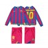 Kit Enfant Maillot Retro Domicile FC Barcelone RONALDINHO 10 2005 2006 à Manches Longues