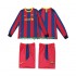 Kit Enfant Maillot Retro Domicile FC Barcelone 2010 2011 à Manches Longues