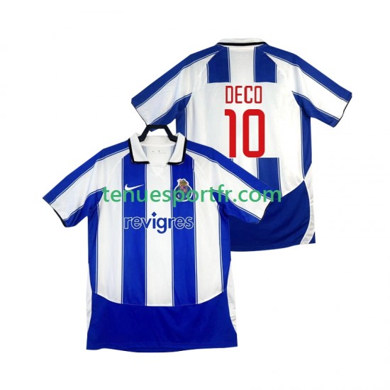 Homme Maillot Retro Domicile FC Porto DECO 10 2003 2004 à Manches Courtes