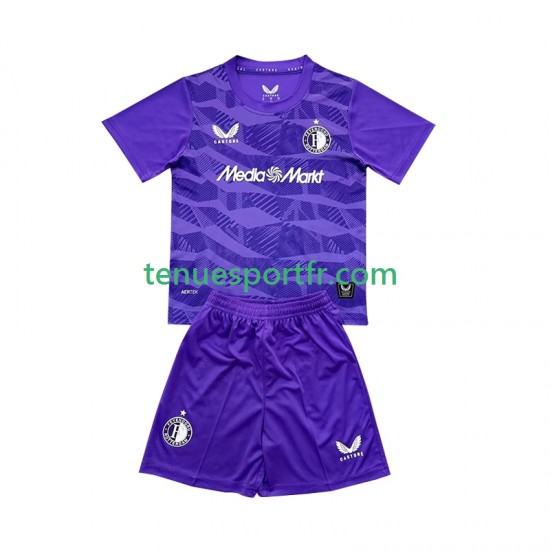 Kit Enfant Maillot Troisième Feyenoord Rotterdam Gardien 2025-2026 à Manches Courtes