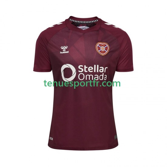 Homme Maillot Domicile Hearts 2025-2026 à Manches Courtes