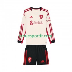 Kit Enfant Maillot Extérieur Liverpool 2025-2026 à Manches Longues