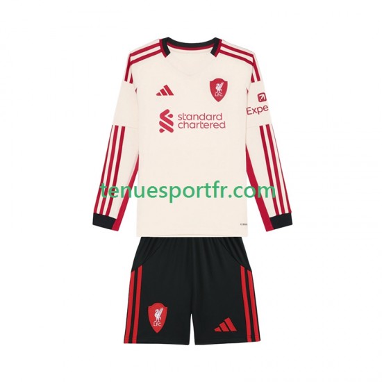 Kit Enfant Maillot Extérieur Liverpool 2025-2026 à Manches Longues