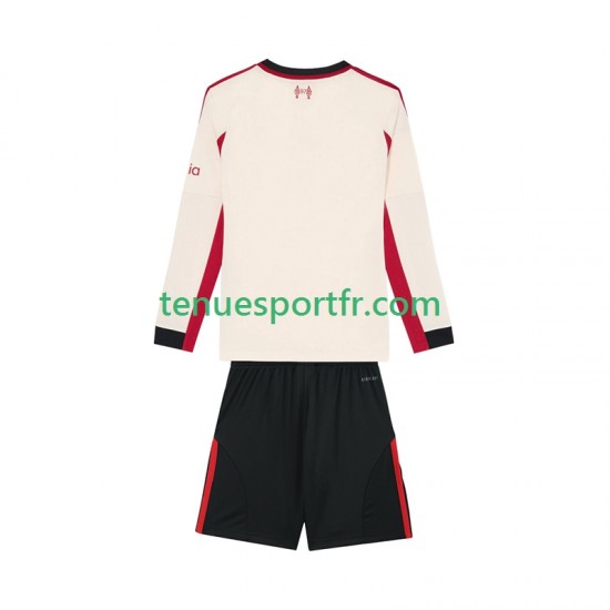 Kit Enfant Maillot Extérieur Liverpool 2025-2026 à Manches Longues