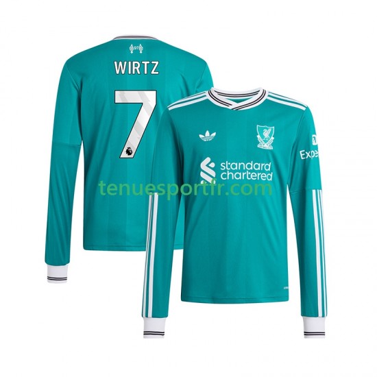 Homme Maillot Troisième Liverpool Florian Wirtz 7 2025-2026 à Manches Longues