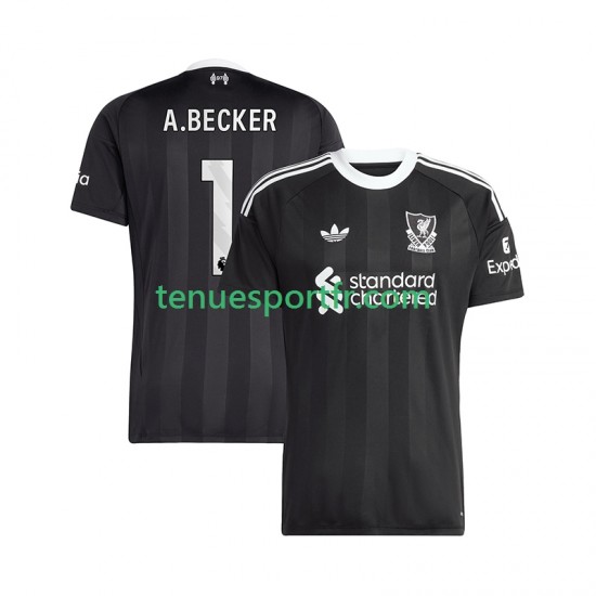 Homme Maillot Quatrième Liverpool Gardien Alisson Becker 1 2025-2026 à Manches Courtes