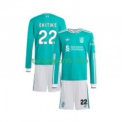 Kit Enfant Maillot Troisième Liverpool Hugo Ekitike 22 2025-2026 à Manches Longues