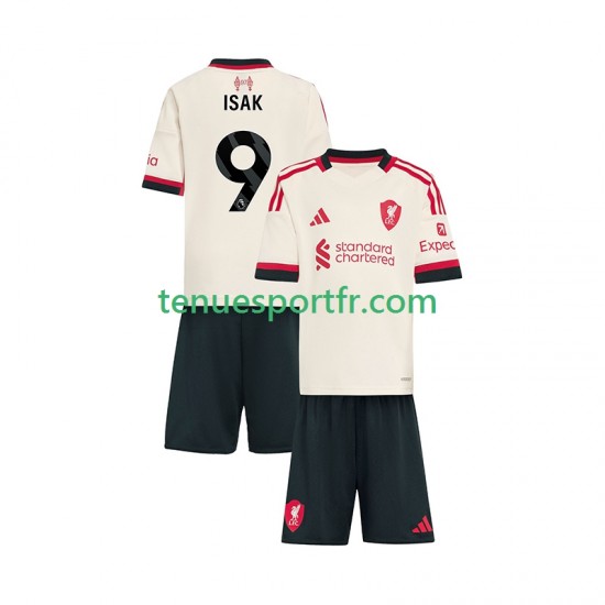 Kit Enfant Maillot Extérieur Liverpool ISAK 9 2025-2026 à Manches Courtes