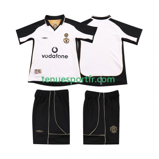 Kit Enfant Maillot Extérieur Manchester United Anniversary 2001 2002 à Manches Courtes