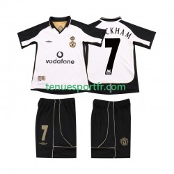 Kit Enfant Maillot Extérieur Manchester United BECKHAM 7 Anniversary 2001 2002 à Manches Courtes
