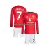 Kit Enfant Maillot Domicile Manchester United Cristiano Ronaldo 7 2025-2026 à Manches Longues
