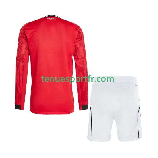 Kit Enfant Maillot Domicile Manchester United 2025-2026 à Manches Longues
