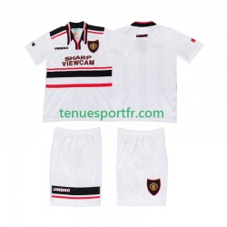 Kit Enfant Maillot Retro Extérieur Manchester United 1998 à Manches Courtes