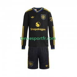 Kit Enfant Maillot Troisième Manchester United 2025-2026 à Manches Longues