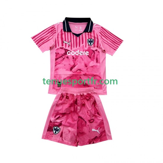 Kit Enfant Maillot Domicile Gardien Monterrey FIFA CWC 2025 à Manches Courtes