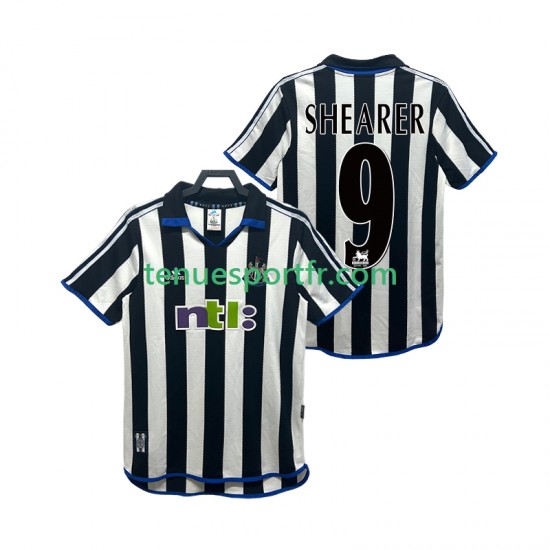 Homme Maillot Retro Domicile Newcastle United SHEARER 9 2000 2001 à Manches Courtes