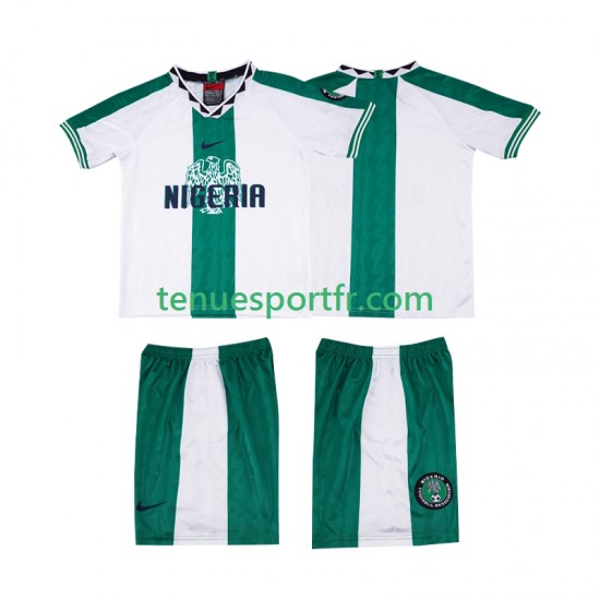 Kit Enfant Maillot Retro Extérieur Nigeria 1996 à Manches Courtes