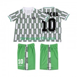 Kit Enfant Maillot Retro Extérieur Nigeria OKOCHA 10 1994 à Manches Courtes