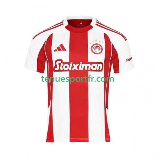 Homme Maillot Domicile Olympiacos 2025-2026 à Manches Courtes