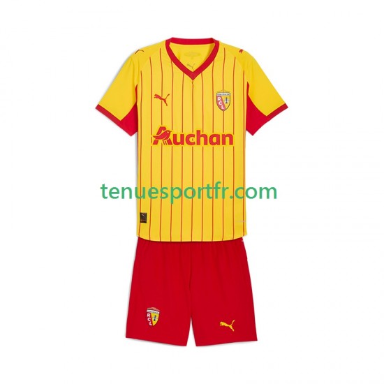 Kit Enfant Maillot Domicile RC Lens 2025-2026 à Manches Courtes