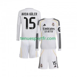 Kit Enfant Maillot Domicile Real Madrid Arda Guler 15 2025-2026 à Manches Longues
