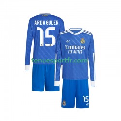 Kit Enfant Maillot Troisième Real Madrid Arda Guler 15 2025-2026 à Manches Longues