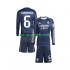 Kit Enfant Maillot Extérieur Real Madrid Camavinga 6 2025-2026 à Manches Longues
