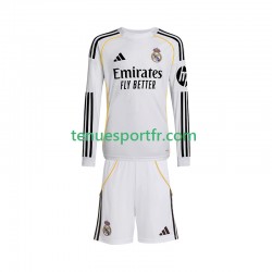 Kit Enfant Maillot Domicile Real Madrid 2025-2026 à Manches Longues