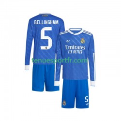 Kit Enfant Maillot Troisième Real Madrid Jude Bellingham 5 2025-2026 à Manches Longues
