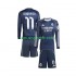 Kit Enfant Maillot Extérieur Real Madrid Rodrygo 11 2025-2026 à Manches Longues