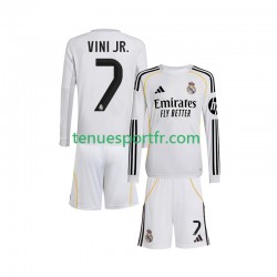 Kit Enfant Maillot Domicile Real Madrid Vinicius Junior 7 2025-2026 à Manches Longues