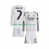 Kit Enfant Maillot Domicile Real Madrid Vinicius Junior 7 2025-2026 à Manches Longues